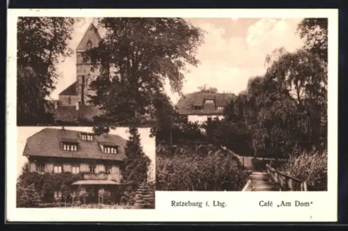 AK Ratzeburg i. Lbg., Cafe Am Dom W. Syassen