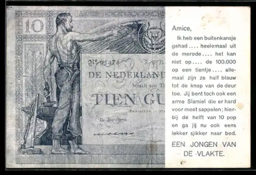 AK De Nederlandsche Bank betaalt aan Toonder Tien Gulden, Amice...