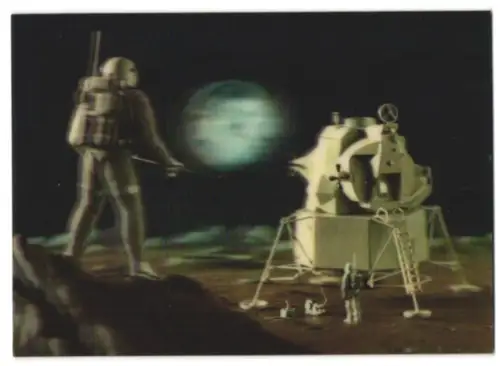 3D-AK Mondesonde mit Astronauten