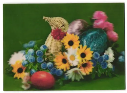 3D-AK Ostereier mit Margeriten