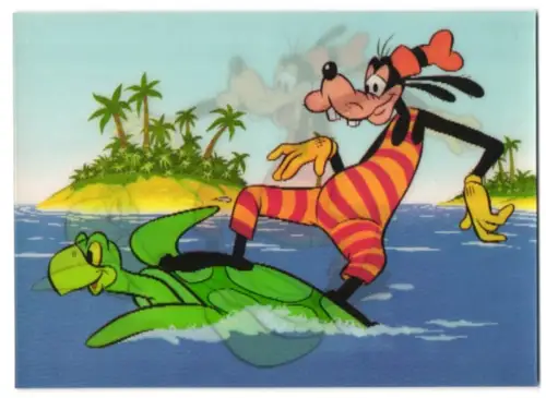3D-AK Goofy und Meerschildkröte