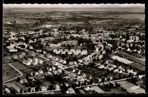 AK Varel i. O., Luftaufnahme des Ortes