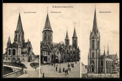 AK Kaiserslautern, Apostelkirche, Stiftskirche, Marienkirche