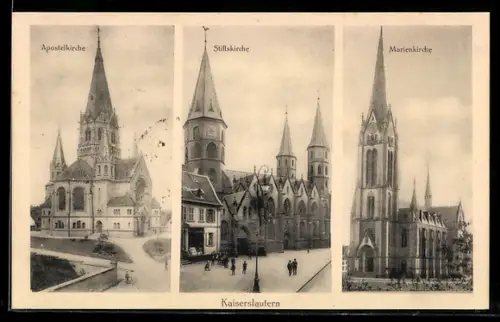 AK Kaiserslautern, Apostelkirche, Stiftskirche, Marienkirche