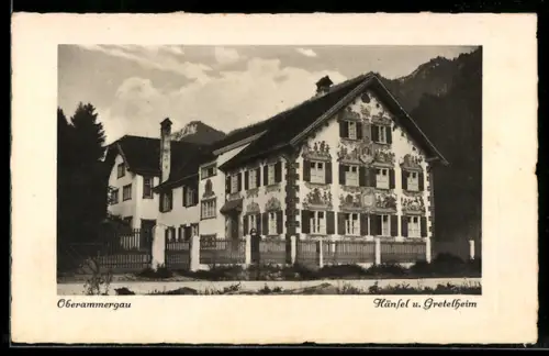 AK Oberammergau, Hänsel u. Gretelheim