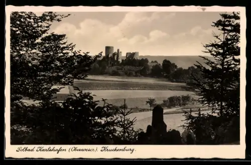 AK Bad Karlshafen /Weser, Kruckenburg mit Umgebung