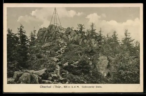 AK Oberhof i. Thür., Gebrannter Stein