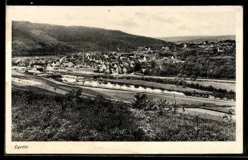 AK Speele, Ortsansicht aus der Vogelschau
