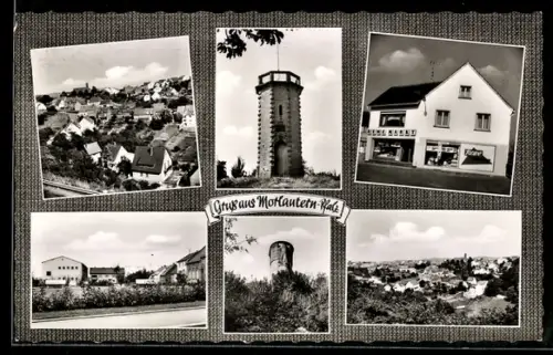 AK Morlautern /Pfalz, Aussichtsturm, Edeka-Markt, Ortsansichten