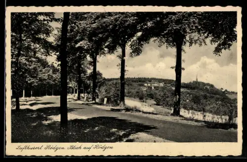 AK Rödgen /Siegen, Hotel Waldschlösschen O. Stangier, Ansicht von der Strasse