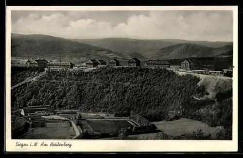AK Siegen i. W. /Am Heidenberg, Kasernenanlagen