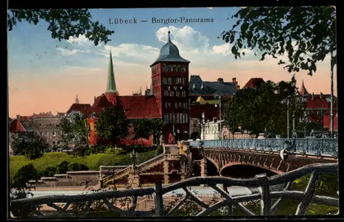 AK Lübeck, Burgtor-Panorama