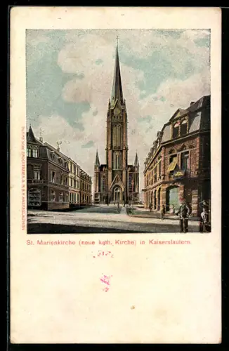 AK Kaiserslautern, St. Marienkirch, neue kath. Kirche