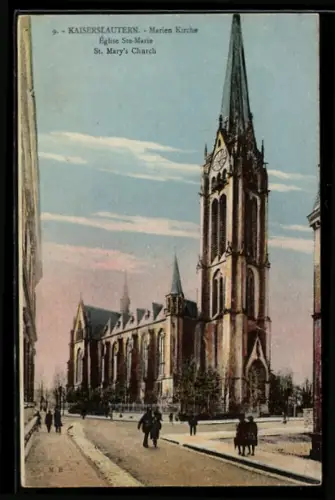 AK Kaiserslautern, Blick zur Marien Kirche