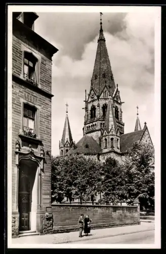 AK Kaiserslautern /Pfalz, Blick zur Apostelkirche