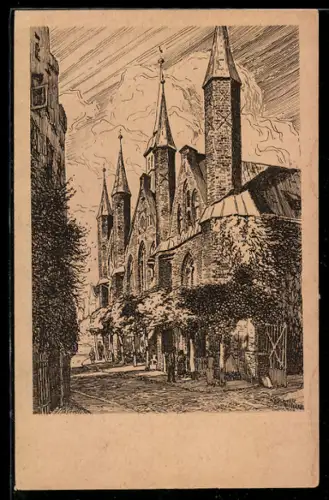 Künstler-AK Lübeck, Heiligen-Geist-Hospital