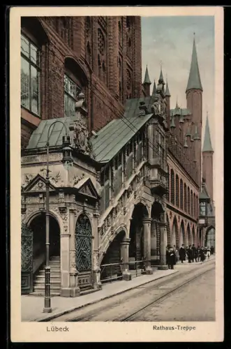 AK Lübeck, Die Rathaus-Treppe