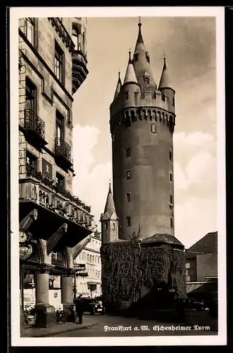 AK Frankfurt a. M., Blick zum Eschenheimer Turm