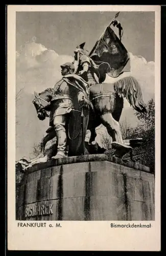 AK Frankfurt a. M., Das Bismarckdenkmal