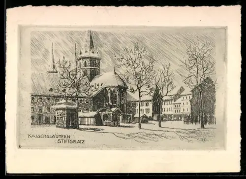 AK Kaiserslautern, Blick auf den Stiftsplatz