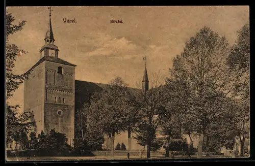 AK Varel, Kirche, Panorama