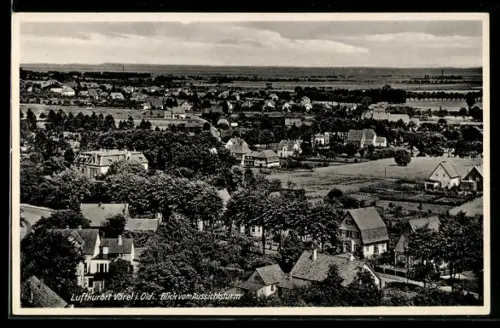 AK Varel i. Old., Totalansicht vom Aussichtsturm