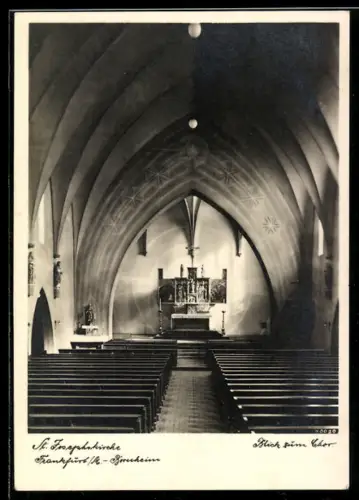 AK Frankfurt a. M., St. Josephskirche, Innenraum