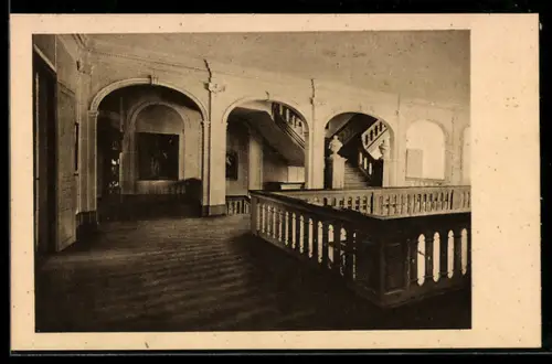 AK Lübeck, Behnhaus, Diele im ersten Stock, Königstrasse 11