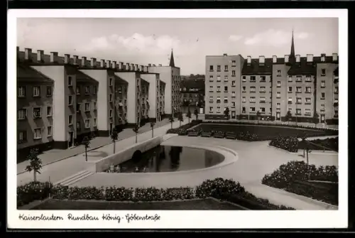AK Kaiserslautern, Rundbau, König Göbenstrasse, Bauhaus