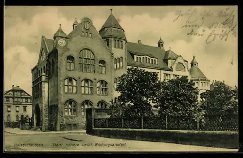 AK Kaiserslautern, Städtische höhere weibliche Bildungsanstalt