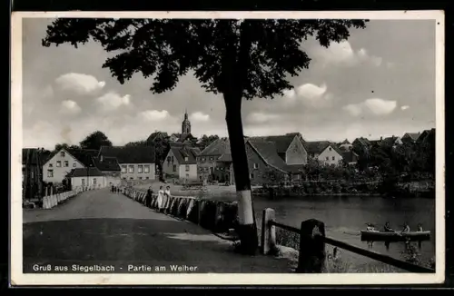 AK Siegelbach, Partie am Weiher
