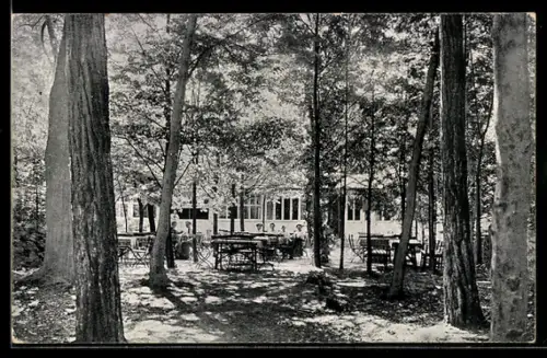 AK Mühlenteich i. Oldenburg, Kurhaus Mühlenteich, Inh. C. Rudolf, Aussenbereich