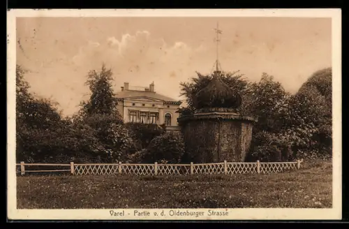AK Varel, Partie von der Oldenburger Strasse