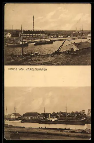 AK Varel, Varelerhafen, Mehrfachansicht