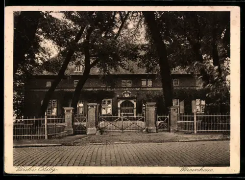 AK Varel i. Oldbg., Waisenhaus mit Strassenpartie