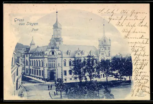 AK Siegen, Post mit Strassenpartie