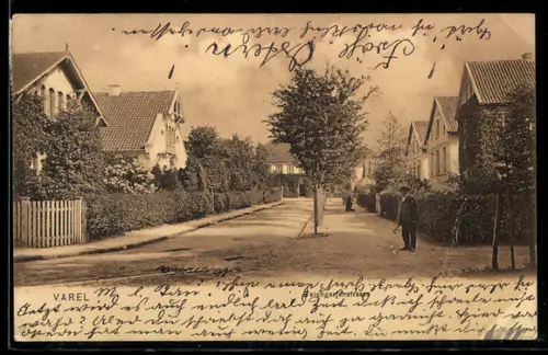 AK Varel, Partie in der Teichgartenstrasse