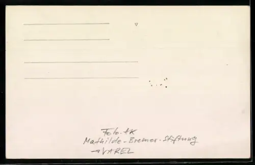 Foto-AK Varel, Mathilde-Bremer-Stiftung