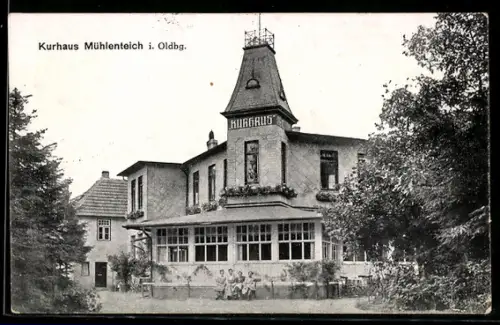 AK Mühlenteich i. Oldbg., Kurhaus, Besitzer G. Rudolf