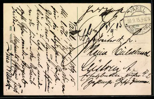 AK Varel, Drostenstrasse mit Rathaus