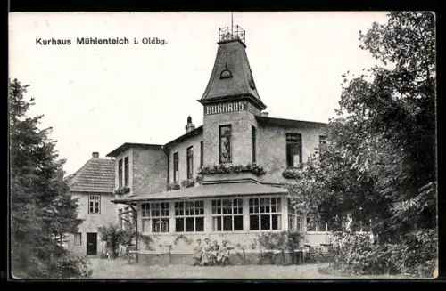 AK Mühlenteich i. Oldbg., Kurhaus, Besitzer G. Rudolf