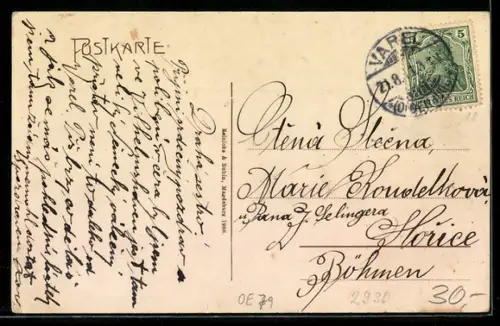 AK Varel, Marktplatz, Rathaus