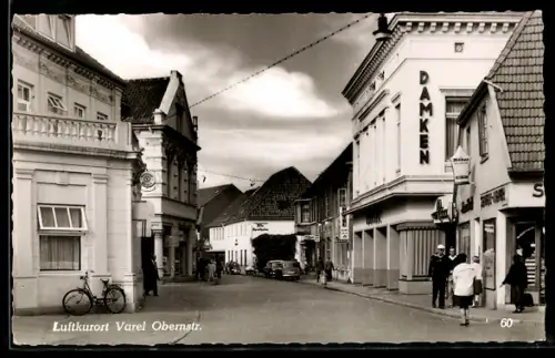 AK Varel, Oberstrasse, Geschäftshaus Damken