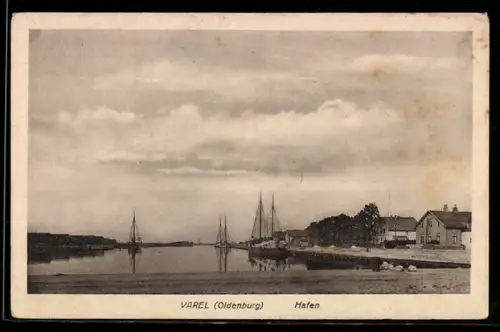 AK Varel /Oldenburg, Hafen