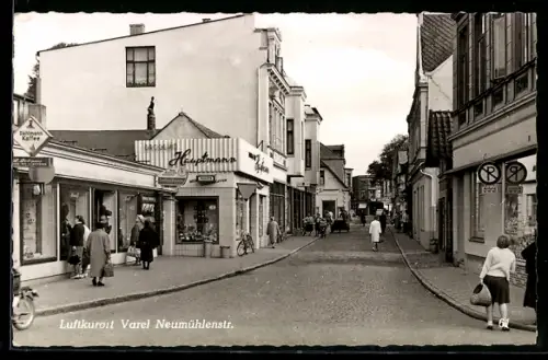 AK Varel, Neumühlenstrasse, Geschäft Hauptmann