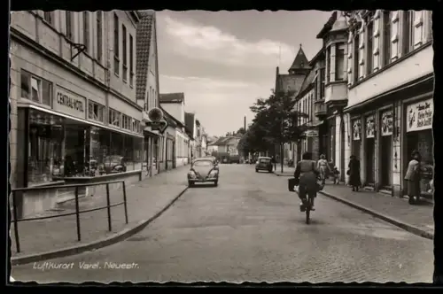 AK Varel, Neue Strasse, Central-Hotel