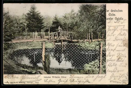 AK Varel, Gasthaus zur deutschen Eiche, Inhaber Wilhelm Düne