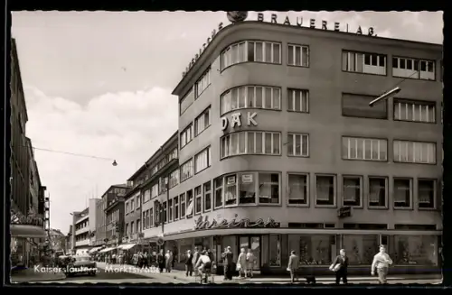 AK Kaiserslautern, Marktstrasse, Bayerische Brauerei A. G.