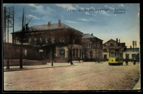 AK Kaiserslautern, Bahnhof, Strassenbahn