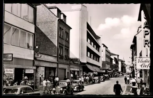 AK Kaiserslautern, Kerststrasse, Blick zur Marktstrasse